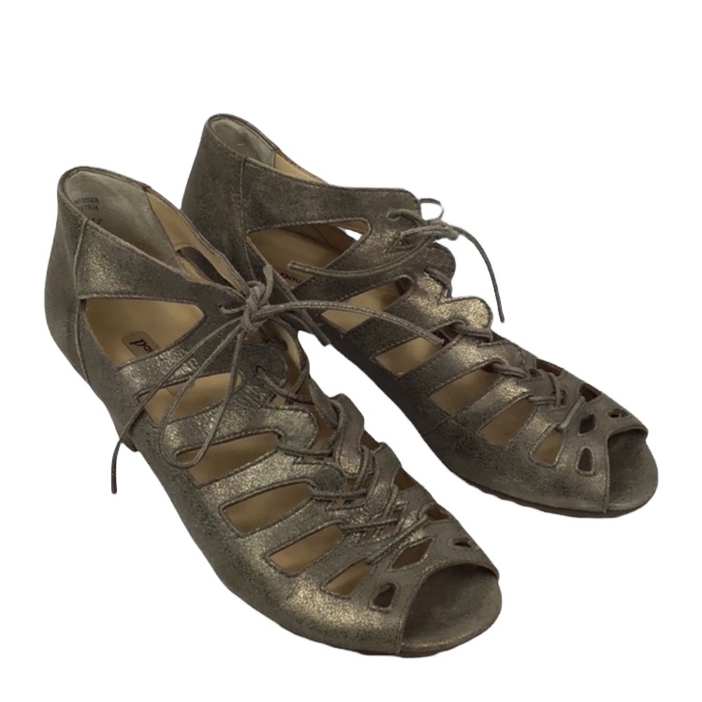 Paul Green Prague Metallic Lace Up Sandal 8